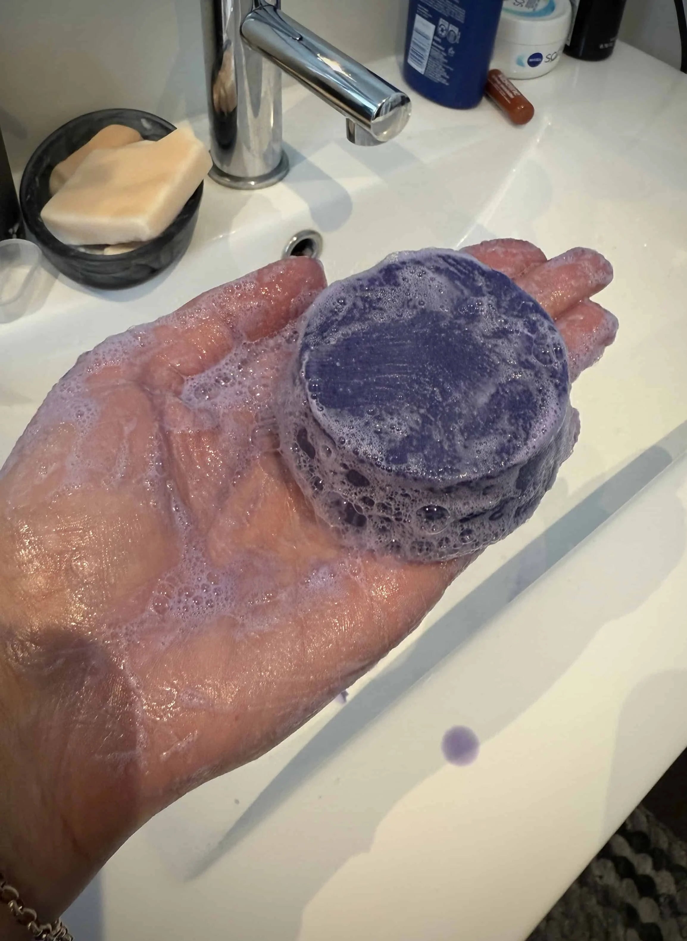 Purple Toning Shampoo Bar - Blonde & Grey